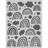 Boho Baby - Rainbows Stencil Boho Baby - Rainbows Stencil
